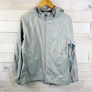 Avalanche Weathershield Rain Jacket Womens Size Large Hood Packable Full Zip